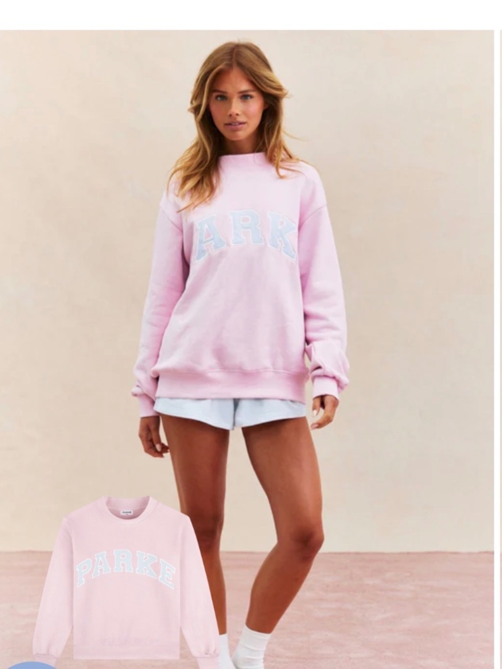 PARKE Birthday sweatshirt nwt L/XL